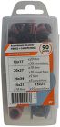 coffret brochable 90 joints assortis 12/15/20/26 : 45 joints fibre + 45 joints caoutchouc