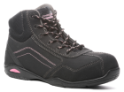 RUBIS S3 Chauss sécu haute femme, noire/rose T42