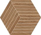 GRES CERAME - NDW ESAGONA BACCHETTE WALNUT