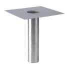 Platine d'étanchéité inox pour siphon ø63 mm