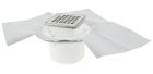 SIPHON POUR CARRELAGE SORTIE VERTICALE CADRE+GR. INOX + NATTE