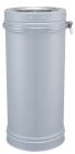 Tuyau inox / galva isolé pour foyers ouvers, fermés, inserts, poêles  diam. 360/300 mm - long. 0,5m