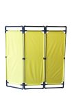 Barrière paravent transportable 3 volets haute  - jaune