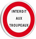 PANNEAUX PERMANENTS - B19-450-Classe 1-Autres interdictions-Texte à spécifier