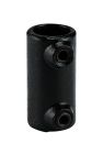 Assemblage panneau - MCL JONCTION DROITE ACIER PEINT NOIR DIAM 28MM