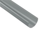 Gouttière PVC-U gris clair demi ronde développé T25 - long. 4m