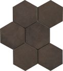 GRES CERAME FIN COLORE DANS LA MASSE RECTIFIE MONOCALIBRE - Ep 9,5 mm 21X18,2 cm  REWIND TABACCO TABACCO