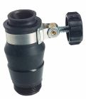 Prise d'eau universelle pour robinet à bec ou nez lisse - Pour bec de Ø18 à 22mm - Sortie M-20/27 - Serrage par collier à molette
