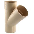 Culotte de descente 45° Ø80 mâle/femelle sable - CULOTTE 45° MF 25 SABLE 10p