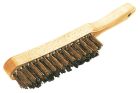 BROSSE METALLIQUE A MANCHE 4 RANGS ACIER LAITONNE