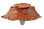 CHAPEAU AERAULIQUE AVEC ADAPTATEUR MULTI-DIAM DIAMETRE 160 TERRACOTTA    - VXMD16T