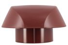 CHAPEAU VENTILATION SANS ANTI INSECTE   DIAMETRE 100 ROUGE  - VVS10R