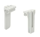 SUPPORT DE CROCHET BLANC HAUTEUR 94MM - UASCB