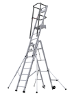 Échelle aluminium auto stabilité 8+5 échelons - haut. 4,90m - Autostable tout alu