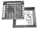 Couvercle Aluminium plat de regard à carreler 800x800 mm 15kN