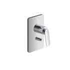FACADE DOUCHE ENCASTREE MITIGEUR 2 SORTIES CHROMÉ