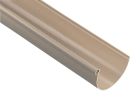 Gouttière PVC-U jaune sable demi ronde développé T25 - long. 2m