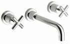 lavabo executive mural  3 trous saillie 225 chrome + vidage