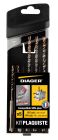 Coffret 5 forets béton Booster 3 taillants compatible SDS+ spécial plaquiste L110 Ø5(x2) L160Ø6(x2)-8