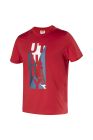 T-shirt - T-SHIRT GRAPHIC ORGANIC, Couleur TRUE RED/BARBADOS CHERRY, taille M