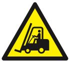SIGNALISATION EXTERIEURE ET INTERIEURE - DANGER CHAR. ELEVATEURS/VEH. INDUSTRIELS 300x300x300mm