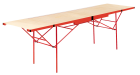 Table à tapisser aluminium avec rallonges - 3m x 1m x 0,84m