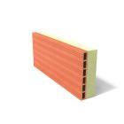Planelle terre cuite - monO'MUR - long. 37,5cm x larg. 8,5cm x haut. 25cm