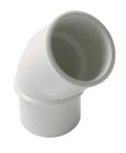 COUDE SIMPLE MALE/FEMELLE 45' DIAMETRE 32 BLANC - CF4B