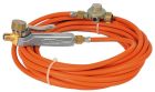 Set composé d'un manche à gâchette tout métal réf. 640 à raccord tournant + 10 m de tuyau réf. 963/10 + détendeur 4 bar réf. 684
