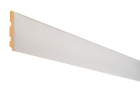 Plinthe prépeint MDF blanc cache fils - Long. 2440 mm x larg. 80 mm x ep. 14 mm