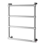 Sèche-serviette électrique - SOLE 4 barres chromé 70W
