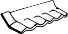 RACCORD DE MUR DROITE TEGOLIT PLUS 235 OCRE TUILE