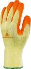Gants tricot polyester coton - paume enduite latex - jauge 10 Jaune - gamme évolution Orange T10