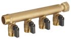 collecteur MF20x27 écrou libre monobloc avec vannes 4 départs mâle 15x21 vrac étiqueté 1 pièce