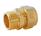 Raccord droit mâle PER à compression Ø20 - Mâle 15/21 (1/2')