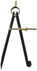 COMPAS A RESSORT PORTE-CRAYON 200MM ACIER BRUNI