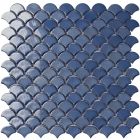 Mosaïque en verre recyclé - 6004 SOUL DARK BLUE BR 36X29MM