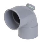 COUDE SIMPLE BOUCHON DESSUS FEMELLE/FEMELLE 87°30 DIAMETRE 40 - CH88BS