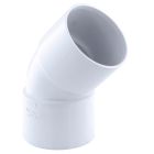 Coude PVC évacuation 45° femelle/femelle Ø40 blanc - COUDE FEMELLE 45° D 40 BL 140p