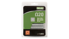 Agrafe omega 20 plastifiée verte blister 1000pcs