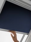 Store occultant manuel en aluminium - DKU 104 bleu foncé - larg. 55 cm x haut. 98 cm