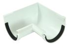 ANGLE DE GOUTTIERE INTERIEUR A JOINT POUR LG16 BLANC    - UAI16B