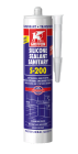 Mastic silicone sanitaire - S-200 transparent - cartouche de 300ml