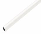 Tube 1/4 de rond PVC blanc15x15 - long. 1m
