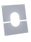 PLAQUE COUPE FEU DE PROPRETE 0 A 15° DOUBLE PAROI APOLLO PELLETS Ø100