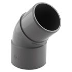 Coude PVC évacuation 45° mâle/femelle Ø50 - COUDE MALE 45° D 50 80p