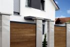 1 Pilier Complet Trigone Simple Touch 29 X 29 X 188 - Blanc Cassé - Pilier De Clôture Trigone