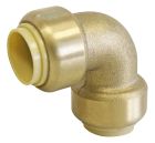 Coude laiton égal à clipser pour tubes cuivre ou PER ou Multicouche Ø14