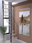 KRONOS ESCALIER GAIN DE PLACE MULTIPLEX HÊTRE Ø 120 x 60 CM 12 MARCHES