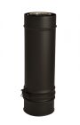 Tuyau inox non isolé inox/galva pour appareil granulés de bois (pellets) - APOLLO diam. 80/125 mm - long. de 0,41 à 0,58m
